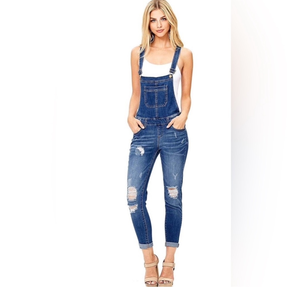 Women's Blue Denim‎ Overalls